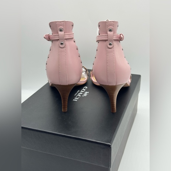 Coach Women's Monica Kitten Scalloped Leather Heel 8 - Picture 3 of 5